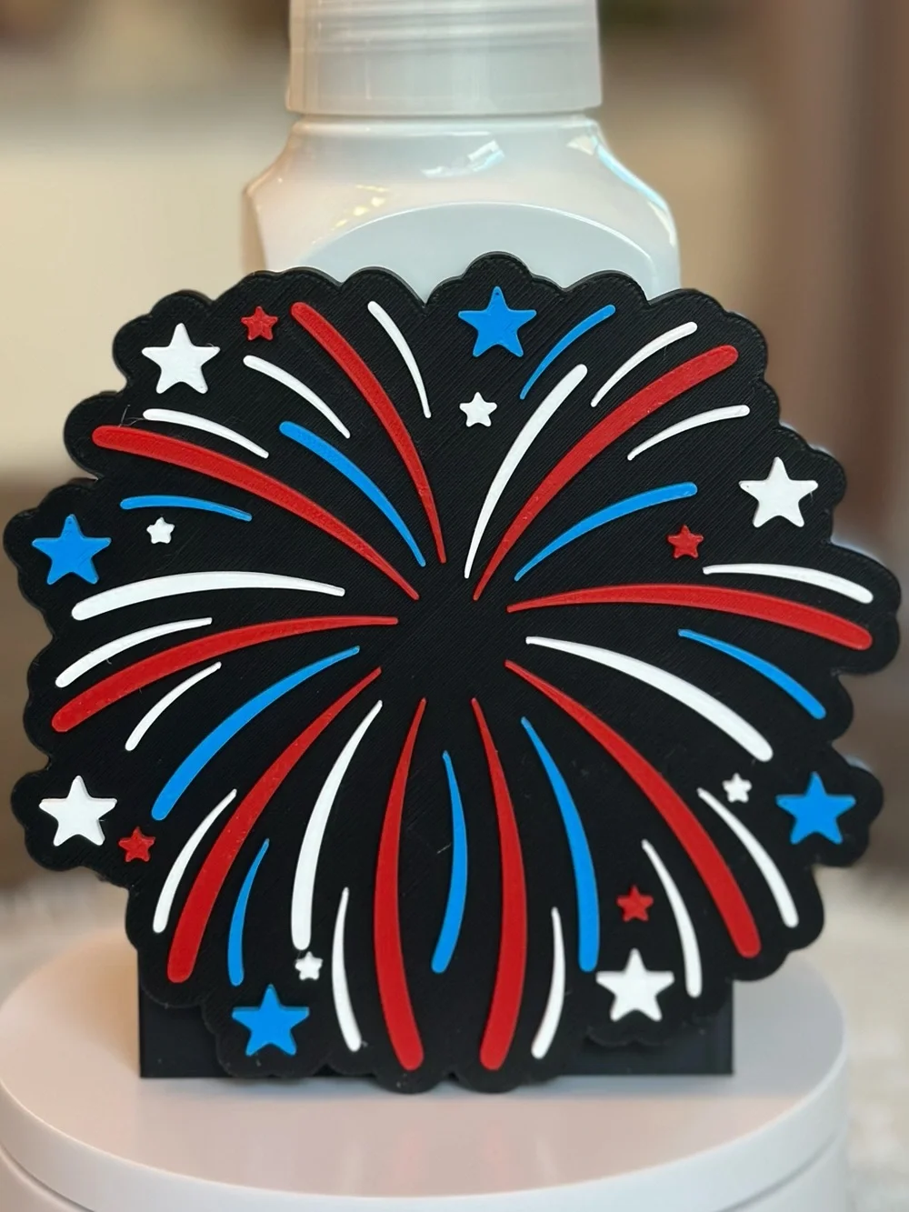 Patriotic Firework Soap holder for Bath & Body Works Bottles 4th Fourth of July